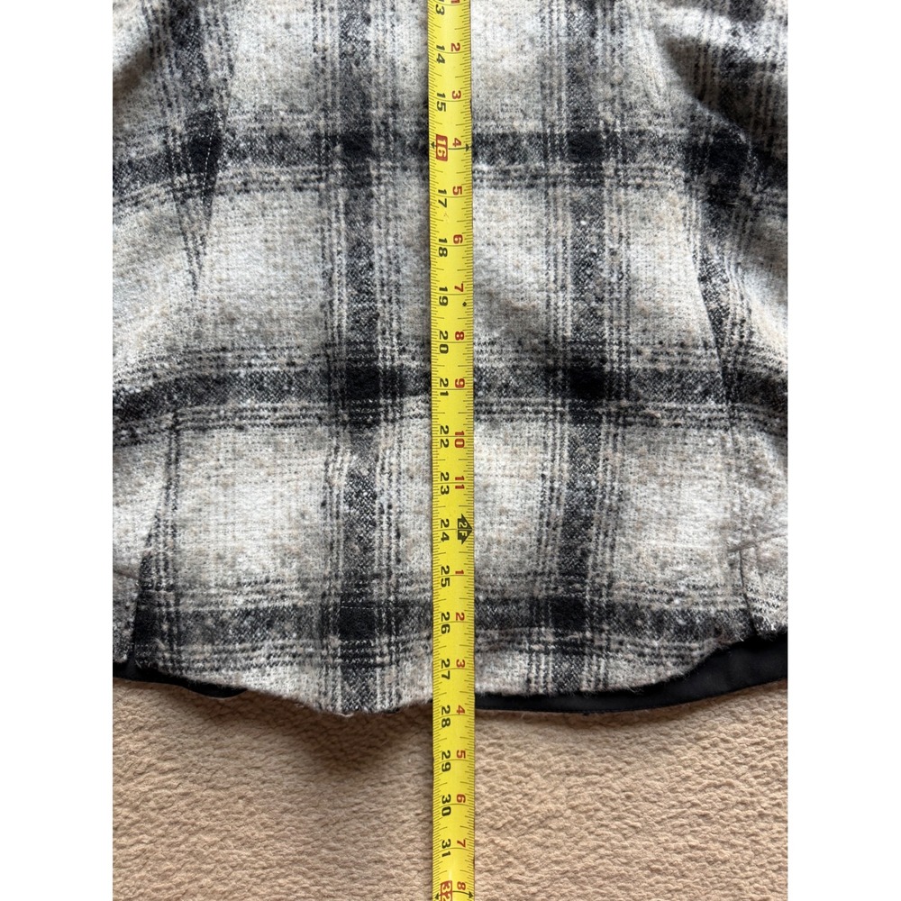 Anthropologie Plaid Mini Pinafore Romper Dress Brown Cream Jumper Size 8 NWT - Picture 8 of 8